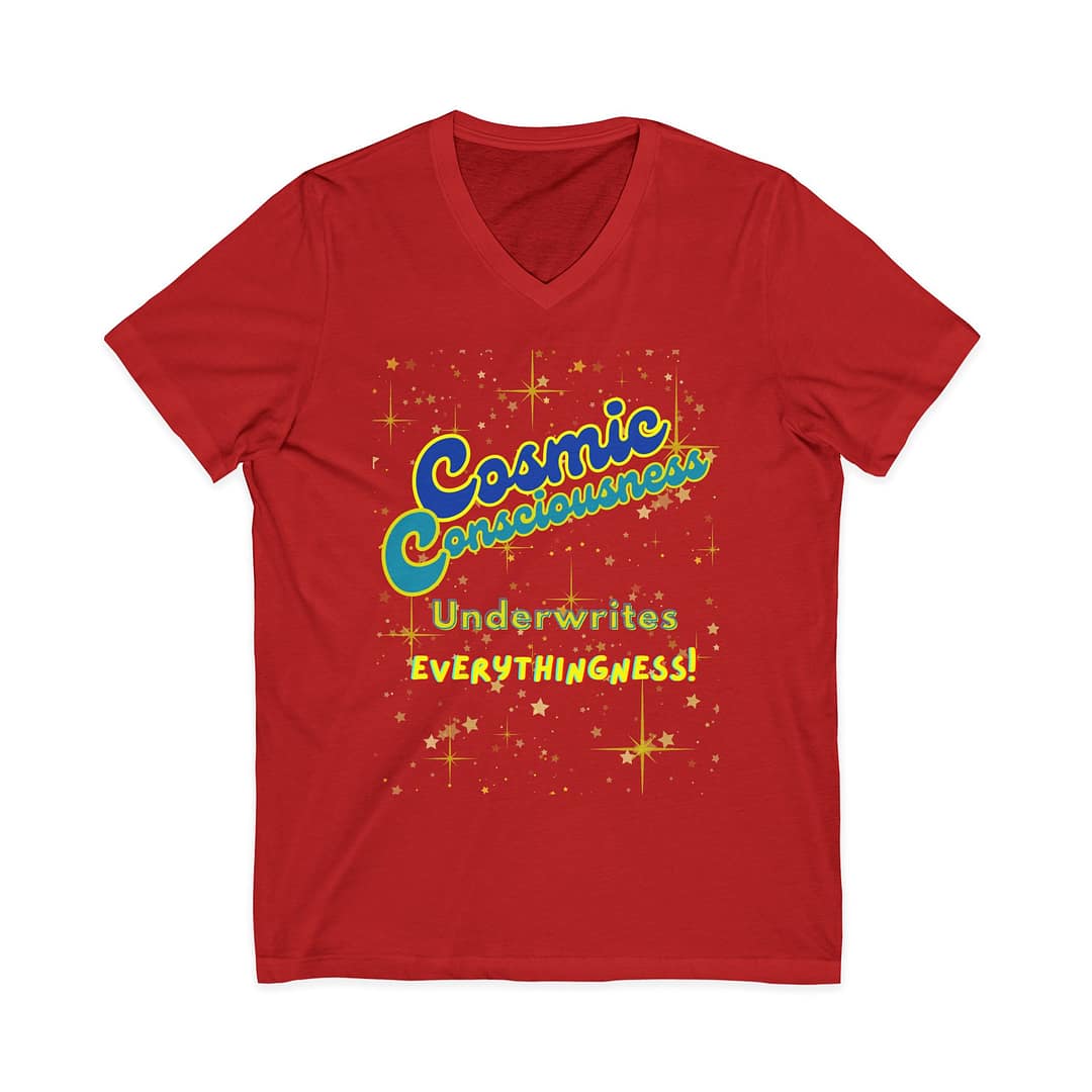 Cosmic Consciousness T-shirt, V-Neck, Unisex - Image 11