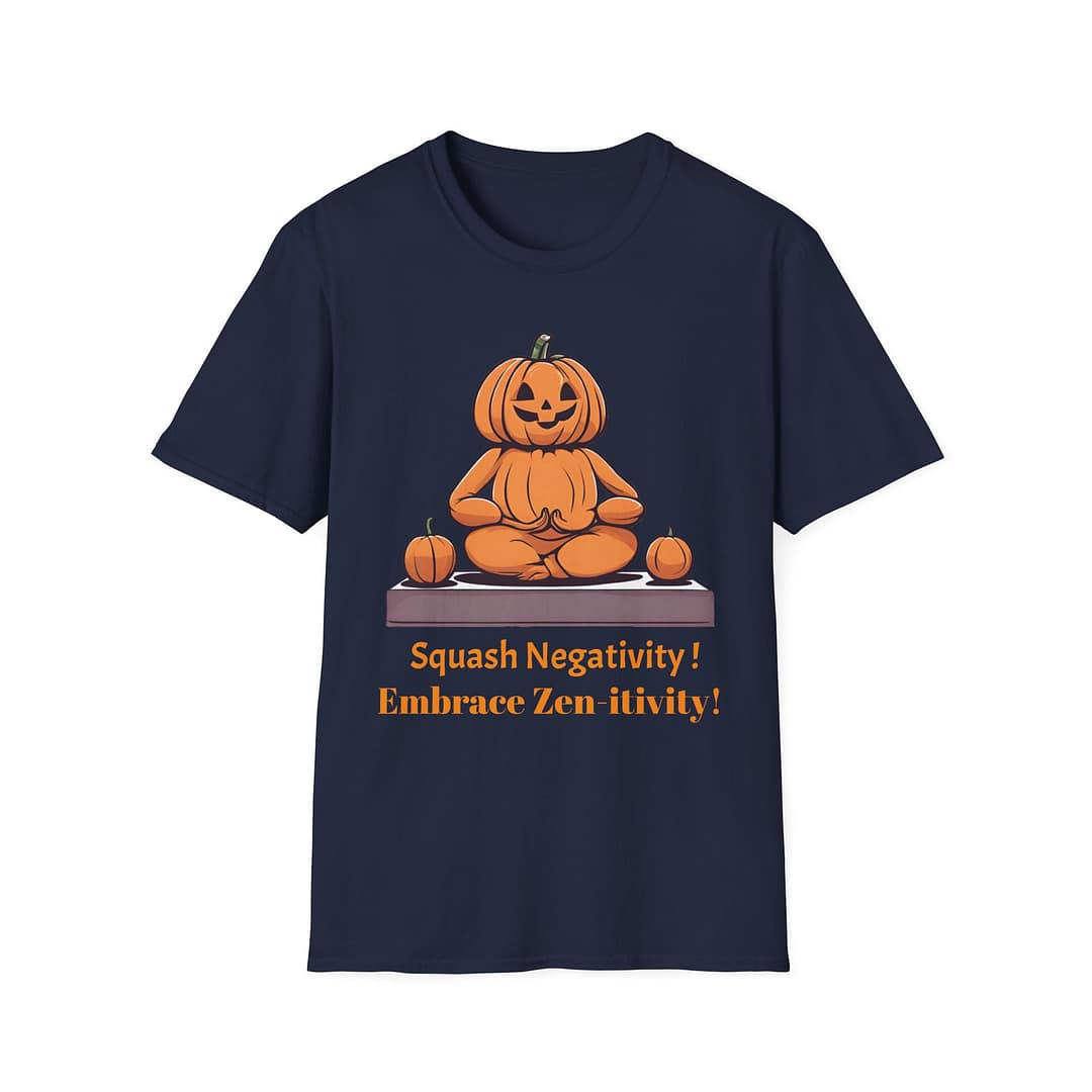 Pumpkin Meditation T-Shirt — with words - Image 11