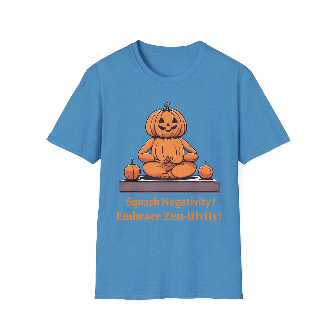 Pumpkin Meditation T-Shirt — with words - Image 10