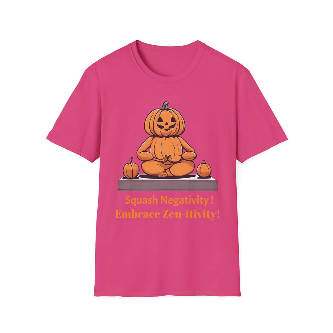 Pumpkin Meditation T-Shirt — with words - Image 13