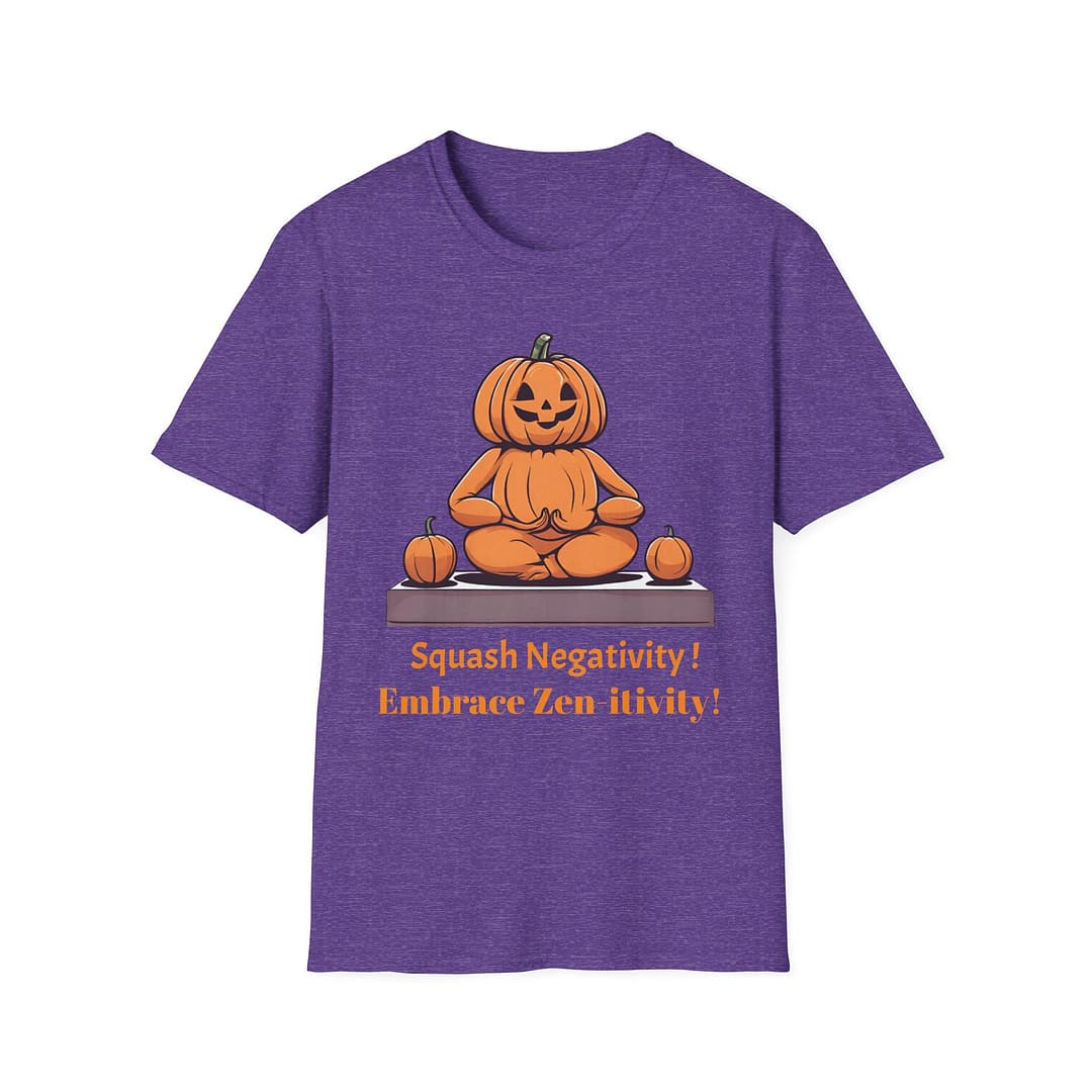 Pumpkin Meditation T-Shirt — with words - Image 12