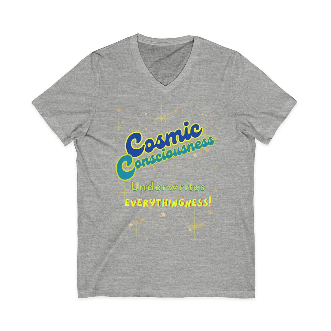 Cosmic Consciousness T-shirt, V-Neck, Unisex - Image 5