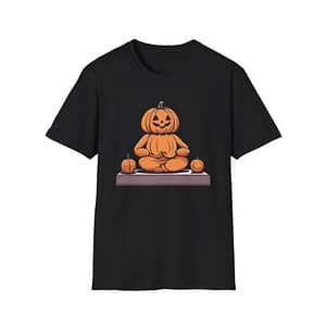 Pumpkin Zen T-Shirt — Jack-O'-Lantern Meditation Halloween Tee